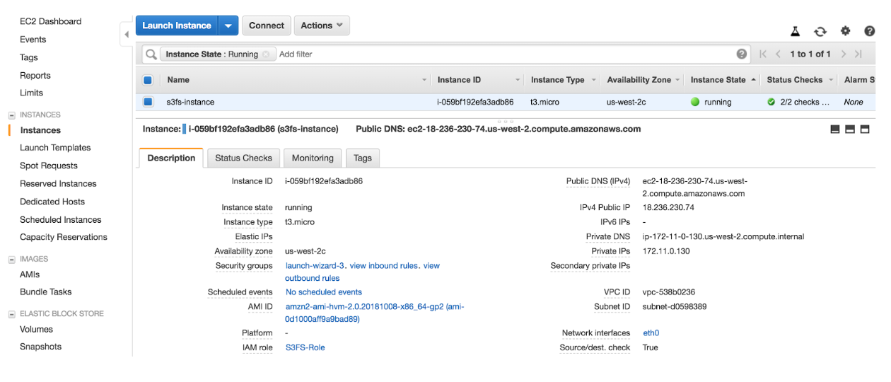 EC2 Running Instance