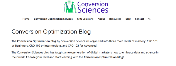 Conversion Sciences Blog