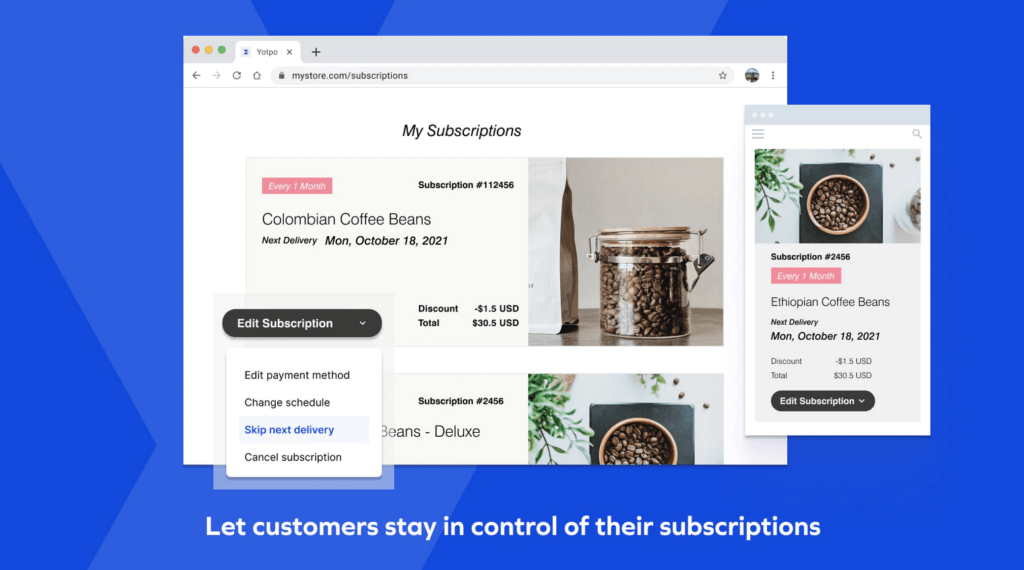 Yotpo Subscriptions