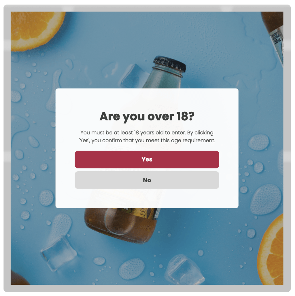 Age Verification Landing Page