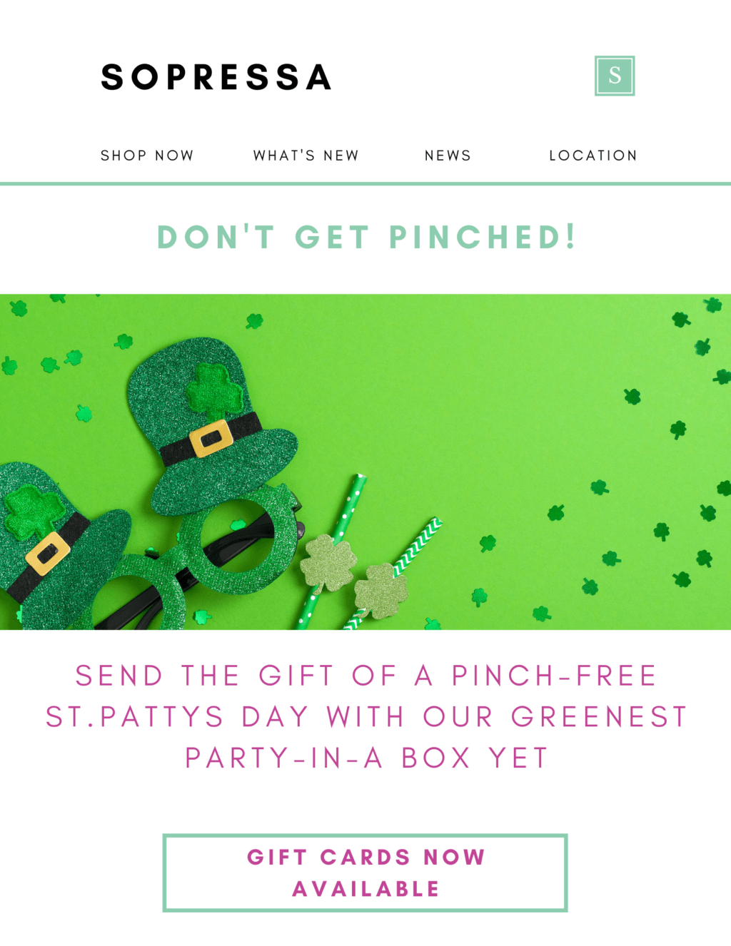 St. Patricks Day Email